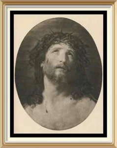 124yr Old Original c1901 Antique GUIDO RENI Print ECCE HOMO Jesus Crown Thorns - Picture 1 of 1