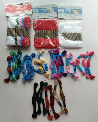 81 skeins Vtg DMC Prism Beachwood Ltd Cotton Embroidery Thread/Floss Needlepoint - Image 1 of 4