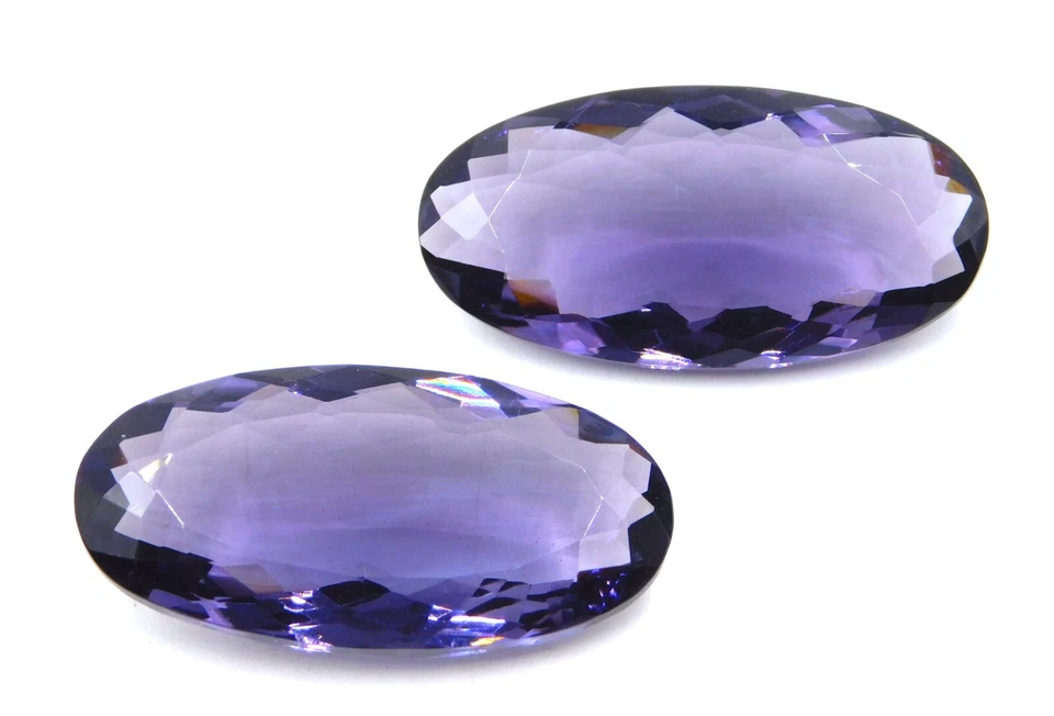 Lab Created Amethyst Oval Cut Loose Gemstone 20X40 MM For Pendant Stone P-1142 - Image 1 of 4
