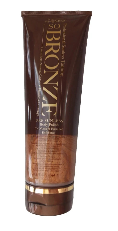 Exfoliante bronceador bronceador esmalte corporal cáñamo pre sin sol 8,5 oz Foto 1 de 1