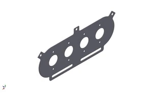 Pipercross PX600 Baseplate to suit Toyota 4AGE 20v Blacktop throttle bodies - Bild 1 von 4