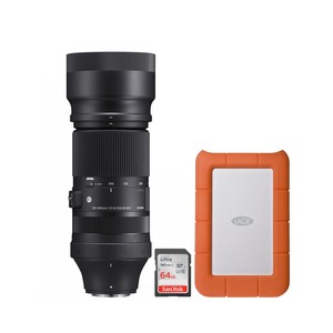 Sigma 100 400mm F5 6.3 DG DN OS Contemporary Lens and Hard Drive Bundle