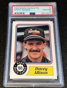 PSA 10 Davey Allison Rookie Card 1988 Maxx Charlotte #5 NASCAR Car Racing RC - Picture 1 of 2