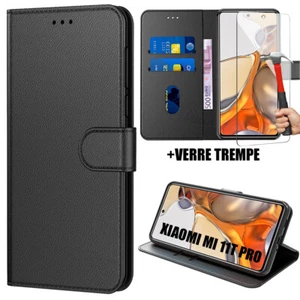 Housse Etui Xiaomi 12T Pro 12 Lite 10T Pro 11 Redmi 10A Flip Case + Verre Trempé - Photo 1/12