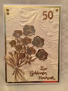 Gluckwunschkarten Zur Goldenen Hochzeit Gunstig Kaufen Ebay