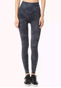 Spanx Seamless Leggings Women's XL Look At Me Now Camo Dark Gray Tummy Control - Picture 1 of 7