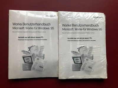 Works für Windows 95 Original in Schutzfolie verpackt mit Handbuch an Sammler. - Bild 1 von 2