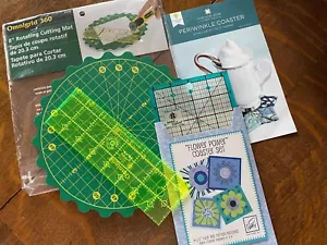 Quilting tools-Omnigrid 360 cutting mat,acrylic rulers,coaster patterns - Picture 1 of 12