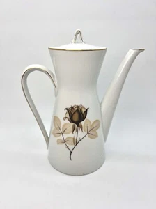 VTG Rosenthal Studio Line Shadow Rose Porcelain Coffee Tea Pot With Lid - Picture 1 of 12