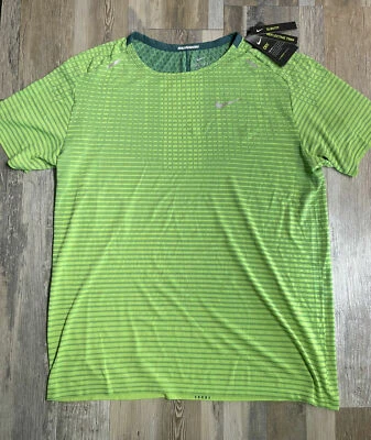 $70 Nike Running TechKnit Camisa Ultra Reflectante DriFit Verde CJ5344-358 Para hombres M Foto 1 de 4