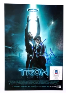 GARRETT HEDLUND SIGNED TRON LEGACY 12X18 MOVIE POSTER PHOTO FOUR BROTHERS BAS - Picture 1 of 3