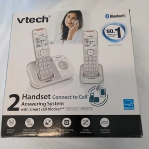 VTech VS112-27 Teléfono Hogar Inalámbrico Bluetooth 2 Auriculares para Línea Fija Ampliable - Imagen 1 de 9