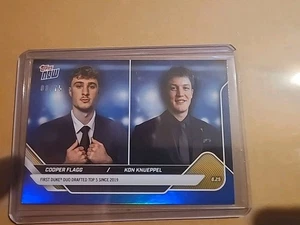 Cooper Flagg-Kon Knueppel 2025 Topps Now Duo Draft Duke Blue /75 Match CFKK sp - Picture 1 of 4