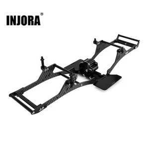 INJORA LCG Kohlefaser-Chassis-Kit mit Mittelgetriebe für 1/10 RC Crawler - Picture 1 of 9