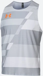 NWT Under Armour Men's Pro Runner '25 Singlet Tank Gray 1388457 - Picture 1 of 2