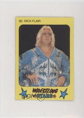 Monty Gum Super Wrestling Stars 1986 Ric Flair (nombre mal escrito como Rick) #90 Foto 1 de 2