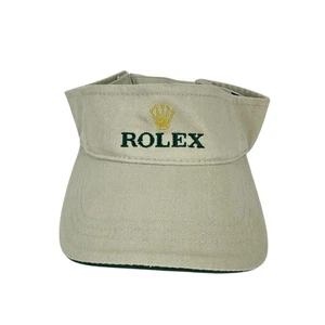 Rolex beige Schirmmütze Kappe verstellbar Hakenschlaufe Riemen kultig Golf Tennis Yacht - Bild 1 von 9