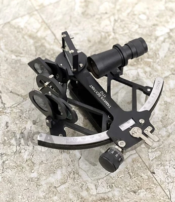 Рождественский подарок 1712 секстант антикварная отделка тамайя 9 дюймов сплошной алюминий навигация - Изображение 1 из 4