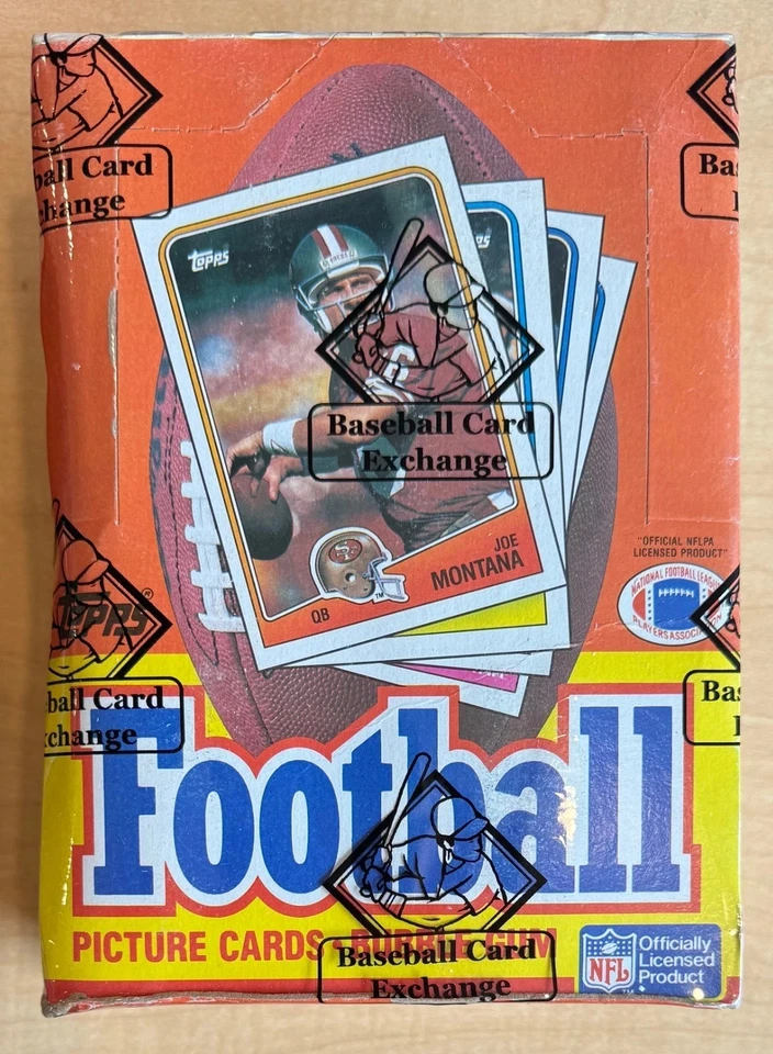 1988 Topps Football Wax Box BBCE Sealed (NOT X-OUT) Bo Jackson Rookie Year - Image 1 of 1