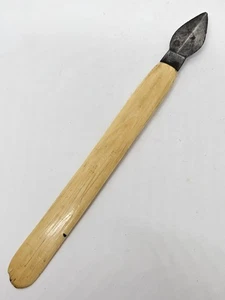 Antik 1800er Einzelklinge Aderlass Quacksalber medizinisches Skalpell Fläm Knochen Griff - Bild 1 von 9