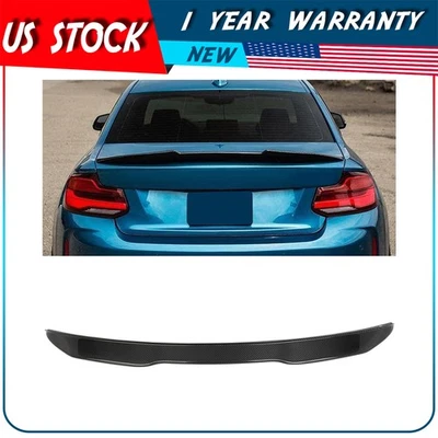 For 2014-2018 BMW 2 Series F22 F87 M2 Real Carbon Fiber Trunk Spoiler Wing Foto 1 de 4