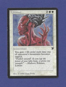 Magic The Gathering 1994 - Lifeblood - Enchantment - Legends Magic The Gathering - Imagen 1 de 2