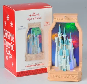 Hallmark Disney Cinderella's Castle Ornament 2013 Light and Sound w New in Box - Picture 1 of 8
