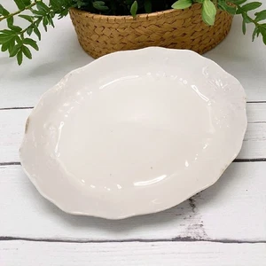 Antique Royal Ironstone China White Scalloped Platter Johnson Bros England 12" - Picture 1 of 22