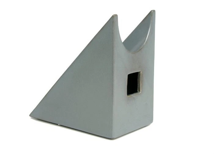 Portabottiglia termico 45 Gradi in ceramica  20x11h20cm Argento - Immagine 1 di 1