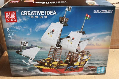 OO Mould King 10137 Pirate Ship Building Blocks 928 Pcs New - Image 1 of 4