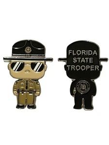 Florida Highway Patrol Funko Pop Mini State Trooper Challenge Coin FHP Police V1 - Picture 1 of 4