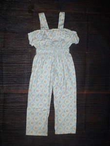 NEW Boutique Pumpkin Girls Sleeveless Ruffle Romper Jumpsuit - Picture 1 of 3