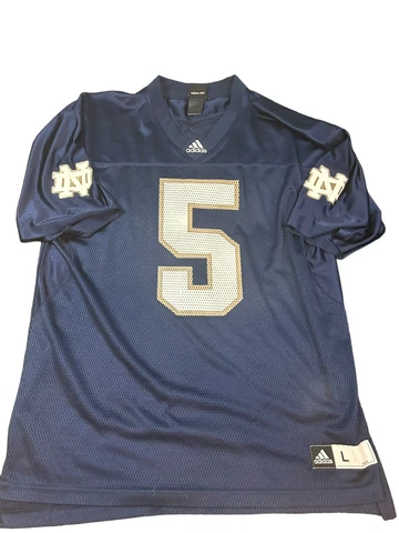 Notre Dame Fighting Irish #5 Premier Football Jersey Adidas Mens L Manti Te'o Cover