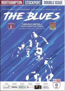 Carlisle United V Northampton Town/Stockport 15-4-2023 programme League Two - Picture 1 of 1