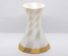Spiral Wedding Vase in light reflecting white-gold combination / Wedding Table