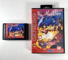 Disney's Aladdin (Sega Genesis, 1993) Game w/ Case & Cartridge Tested No Manual