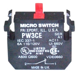 Mikroschalter Kontaktblock PW3CE 1 N.C. 6 Ampere @ 120 VAC - Bild 1 von 4