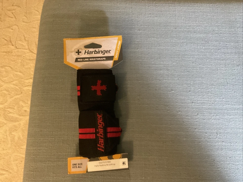 Harbinger Red Line WristWraps Powerlifting Body Weight Lifting Training L10A - Image 1 of 1