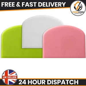 Dough Cutter Dual Sided Flexible Plastic Bowl Scraper for Bread Pizza Pastry - Picture 1 of 25