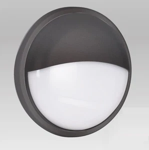 TYBALT PLAFONIERA LAMPADA DA ESTERNO TONDA IN POLICARBONATO ANTRACITE LED 20W - Imagen 1 de 1