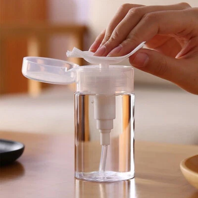 120ml/ 150ml/ 200ml Refillable Bottle Empty Press Dispenser Nail Polish Remover - Image 1 of 4