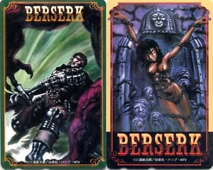 2 Berserk Anime Manga Telephone Cards Guts & Casca Kentaro Miura Artwork - Picture 1 of 1