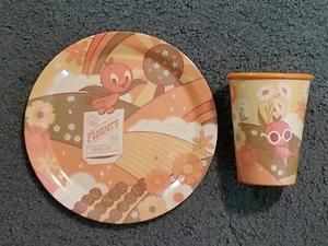 Disney 2023 Epcot Flower & Garden Festival Preisteller + Tasse Set Orange Vogel NEU - Bild 1 von 7