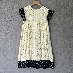 ROLLER RABBIT Girls Dress 12 Sweet Treat Anastasia Yellow Floral Cottagecore - Picture 1 of 13