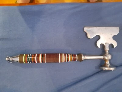 Edad Soviética, cuchillo para cortar y procesar carne hecho a mano Foto 1 de 4