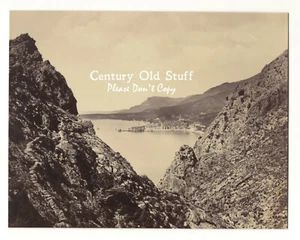 Fotografía de 1800 de la costa de Menton, Francia - Imagen 1 de 2