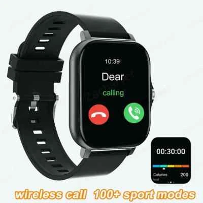 Smart Watch Men Women Fitness Tracker Blood Pressure Heart Rate Sport Watches - Image 1 of 4