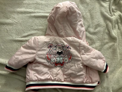 KENZO KIDS LIGHT PINK HOODED JACKET 6M - RN 137653 - Image 1 of 3
