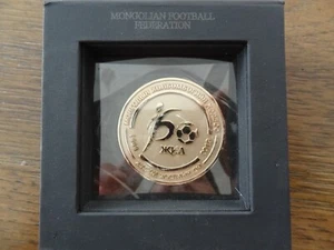 60TH ANNIVERSARY OF MONGOLIAN FOOTBALL FEDERATION COMMEMORATIVE MEDAL SOUVENIR - Picture 1 of 7