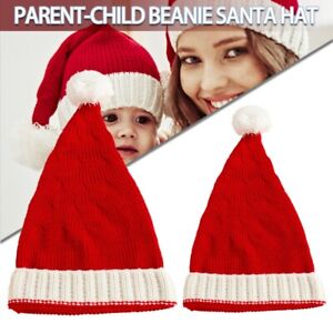 New ListingUnisex Christmas Beanie Hat Winter Knitted Santa Pom Pom Hat for Adults B
